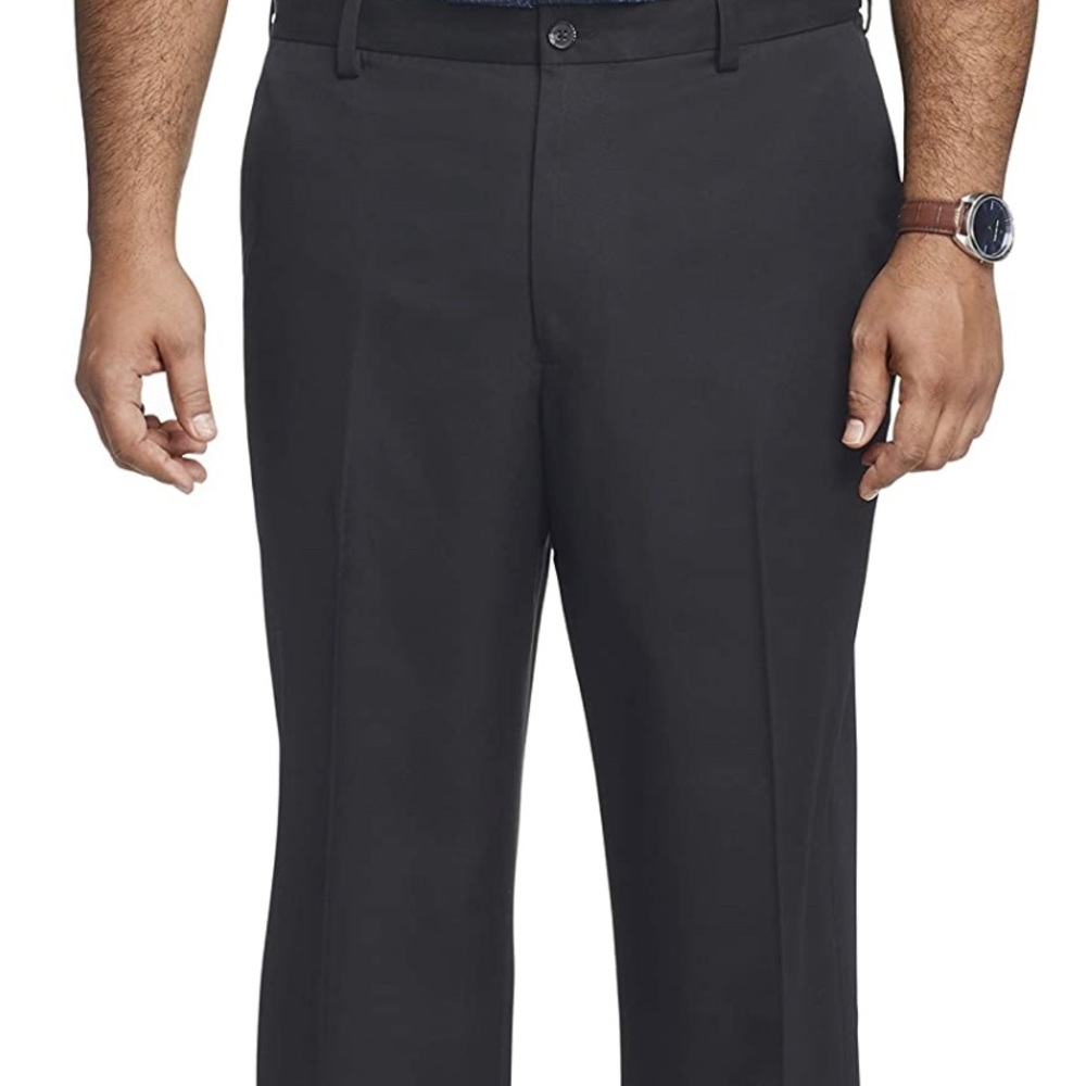 Arrow Men's Dress Pants Size 44 X 29 Gray High Rise Straight Leg Pleated